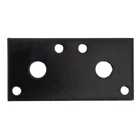 Homepage 3 x 1.25 x 0.12 in. Black Steel Mending Plate, 20PK HO2742650